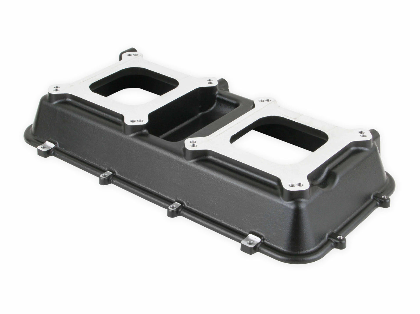 Holley Hi-Ram Intake Plenum Top Only, 2 x 4150- Black Finish - 300-207BK