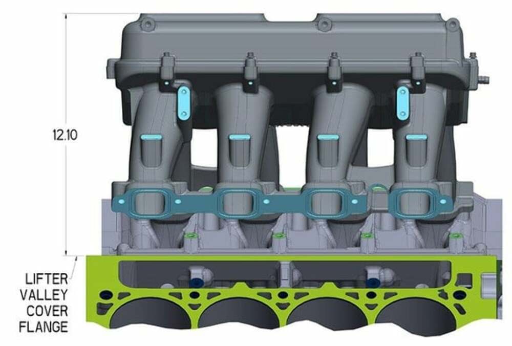 Holley Hi-Ram Lower Manifold - GM LT1 - 300-236