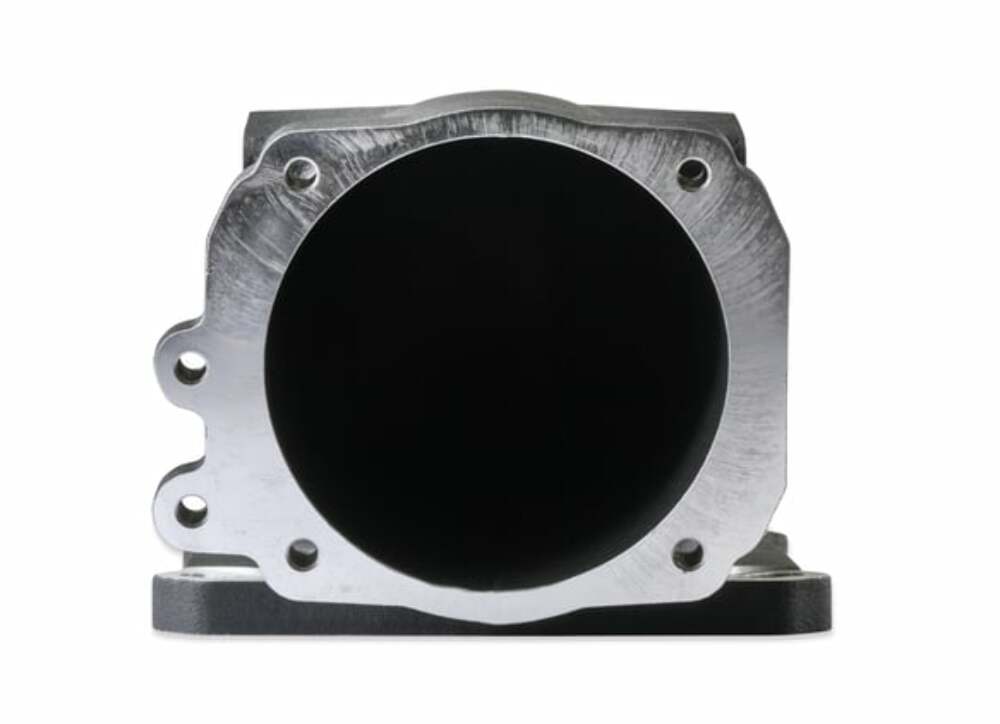 Holley EFI 300-240FBK - Throttle Body Intake Elbow 4150 - Fits Ford Throttle Bodies-Black Finish