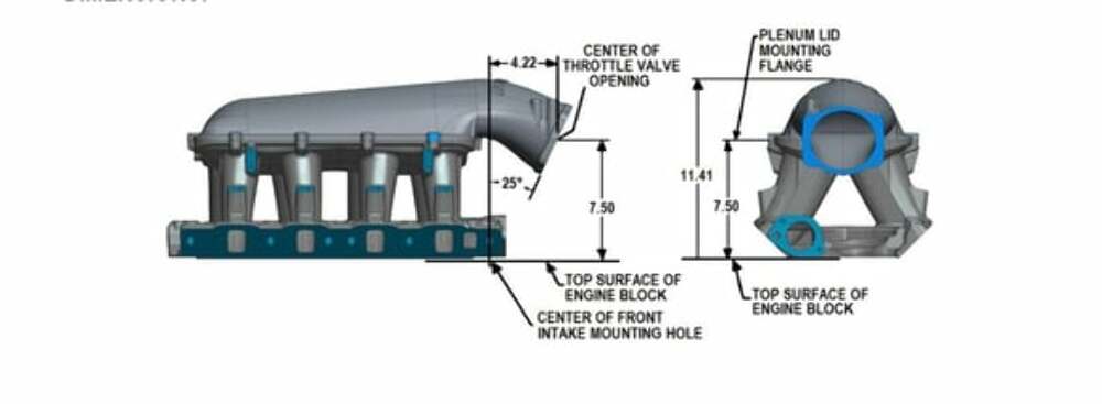 Holley 351W Ford Hi-Ram EFI Manifold - 300-242