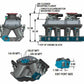 Holley 351W Ford Hi-Ram EFI Manifold - 300-242