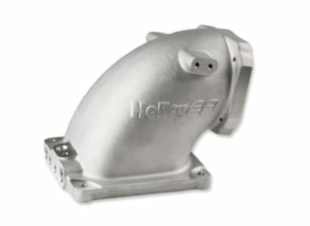 Black Cast Aluminum 4500 EFI Throttle Body Intake Elbow-Ls 300-248BK