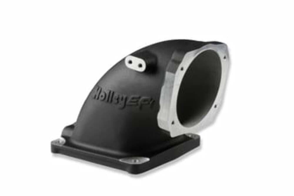 Black Cast Aluminum 4500 EFI Throttle Body Intake Elbow-Ls 300-248BK