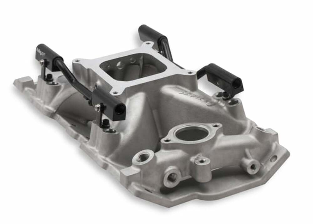 HolleyEFI SBC 4150 Single Plane Fuel Inject Intake Manifold -Chevy SB V8 300-260