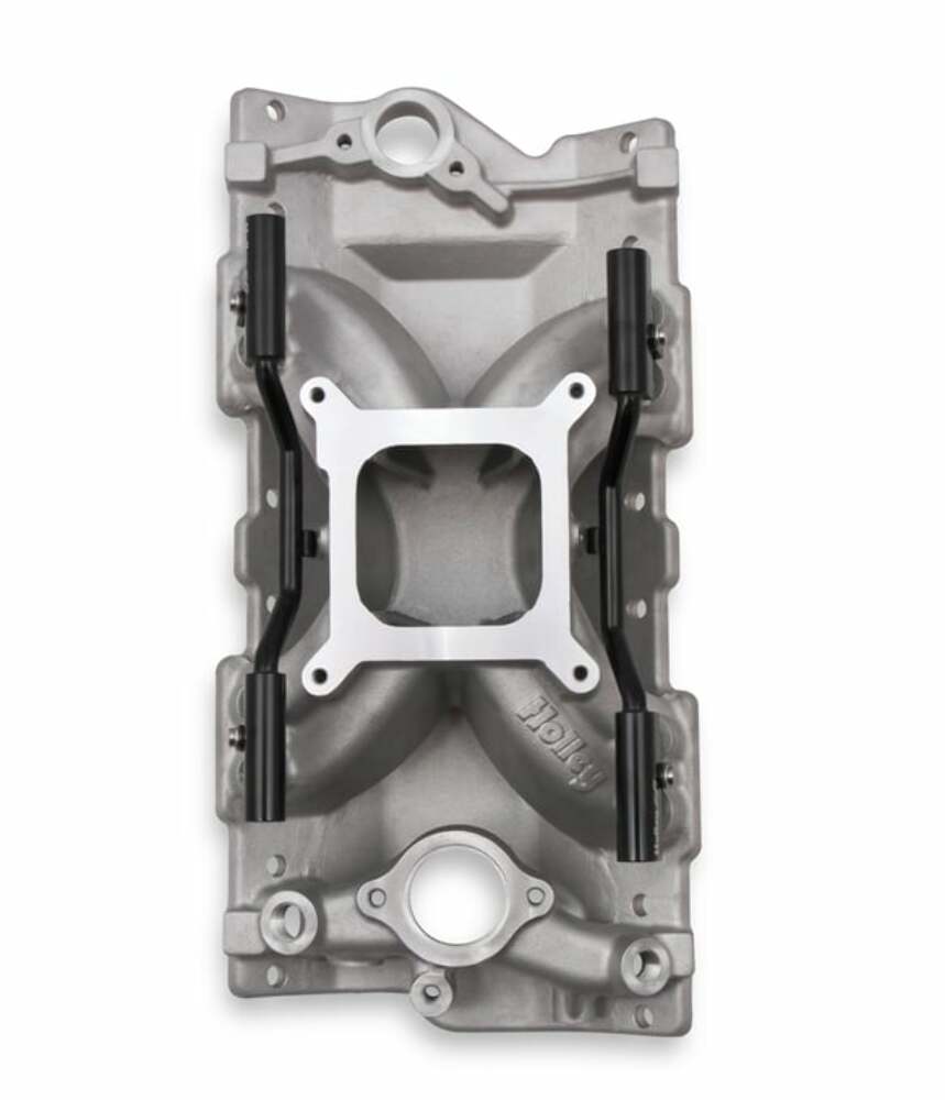 HolleyEFI SBC 4150 Single Plane Fuel Inject Intake Manifold -Chevy SB V8 300-260