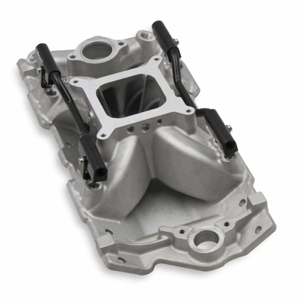 HolleyEFI SBC 4150 Single Plane Fuel Inject Intake Manifold -Chevy SB V8 300-260