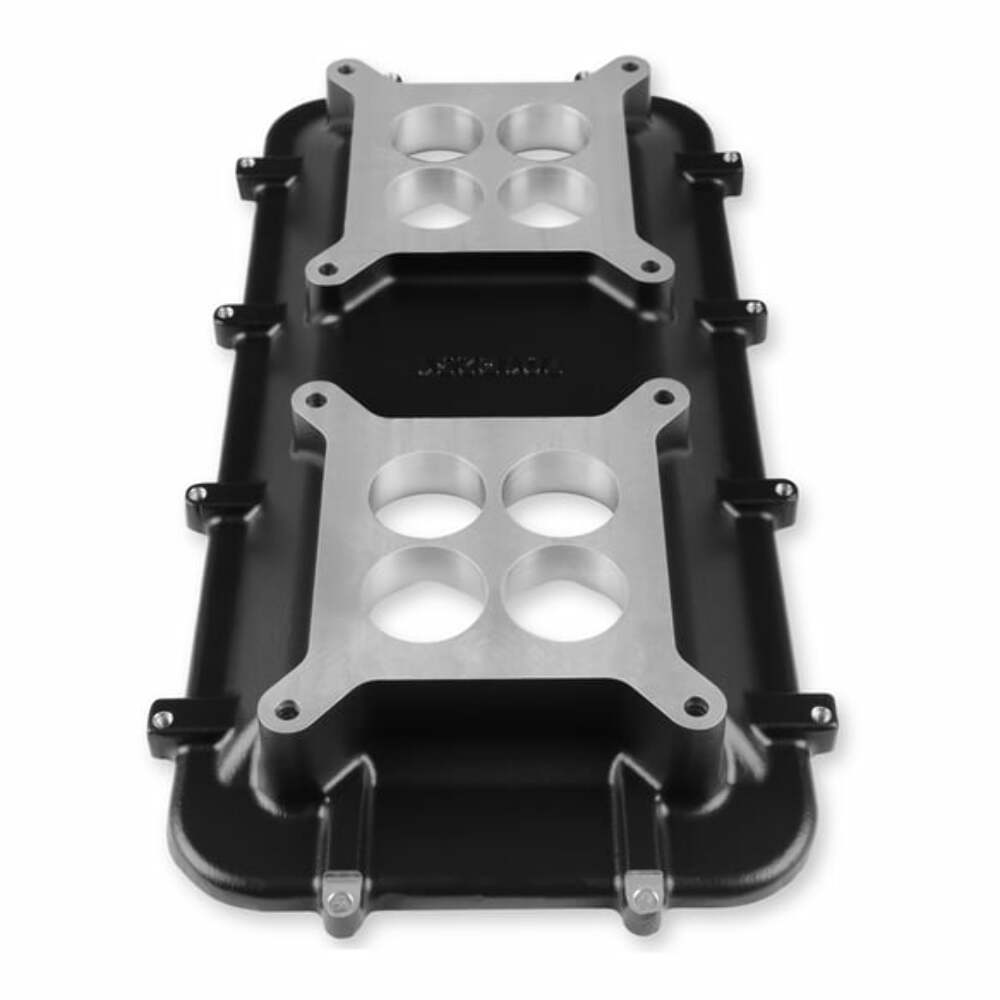 Mid-Rise Plenum Base Adapter Kit - GM LS1/LS2/LS6 - Black 300-267BK