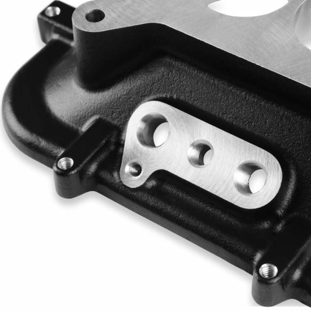 Mid-Rise Plenum Base Adapter Kit - GM LS1/LS2/LS6 - Black 300-267BK