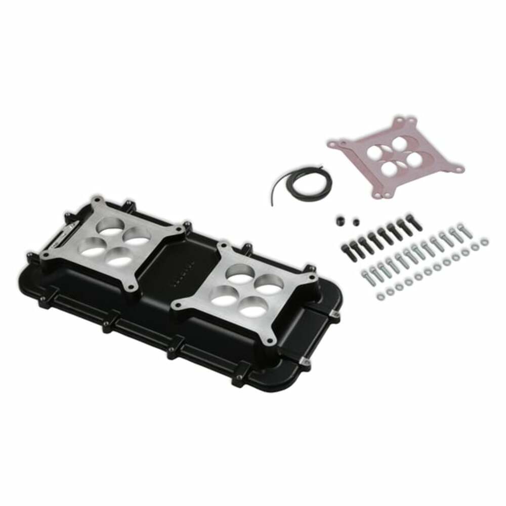 Mid-Rise Plenum Base Adapter Kit - GM LS1/LS2/LS6 - Black 300-267BK