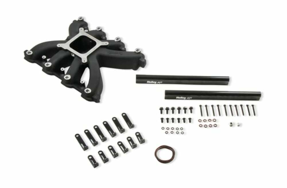 Holley Single Plane EFI Intake - GM LS7-Black 300-269BK