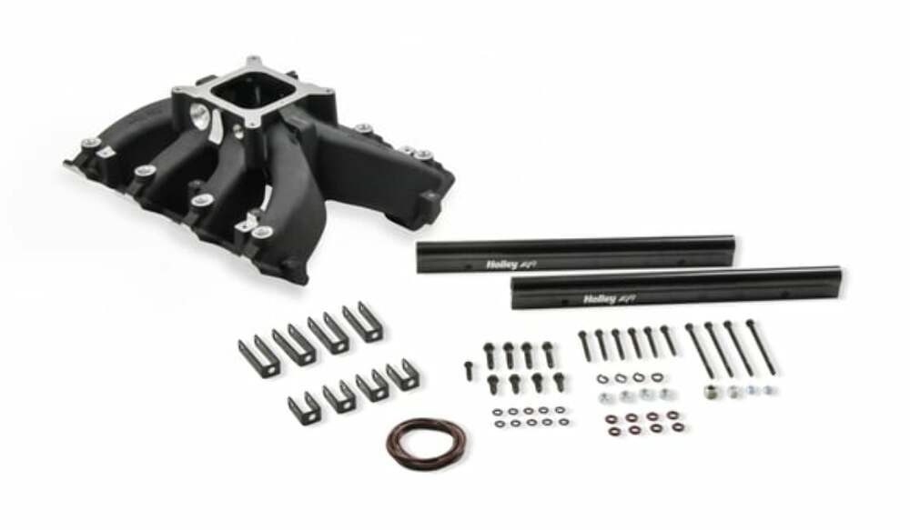 Holley Single Plane EFI Split-Design Intake Manifold GM LS3/L92 Black 300-290BK