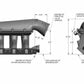 8.2" SBF Ford Hi-Ram EFI Manifold with Side Mount Top 300-306