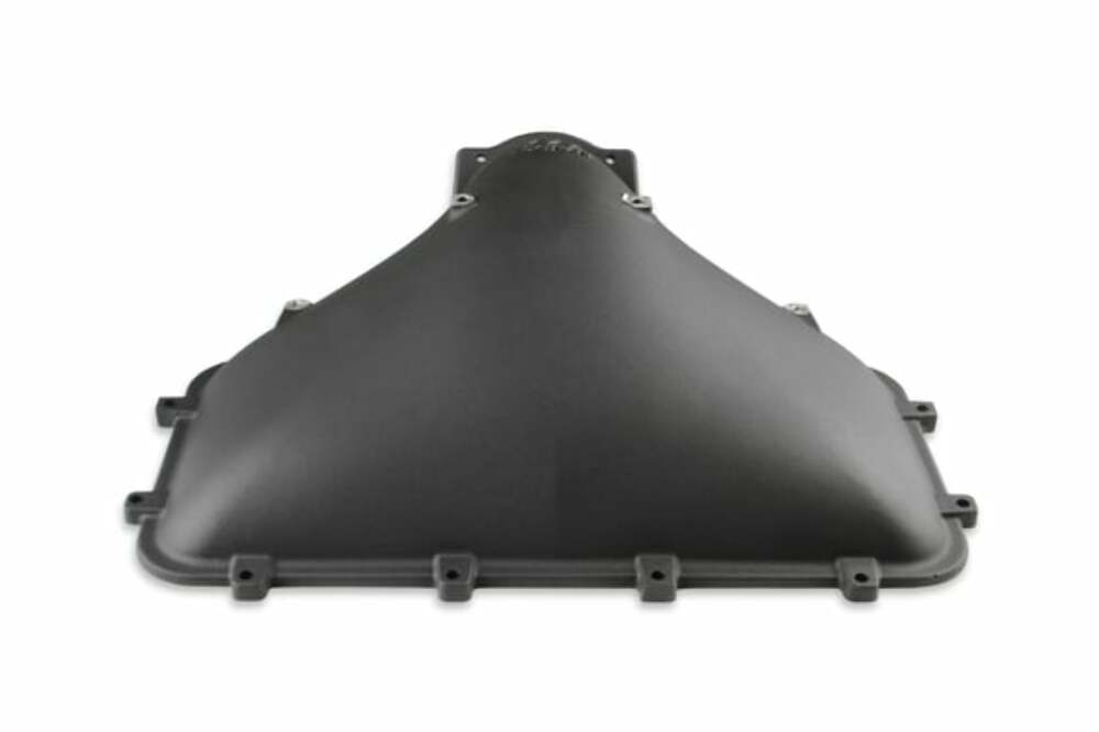 8.2 SBF Ford Hi-Ram EFI Manifold with Side Mount Top-Black - 300-306BK