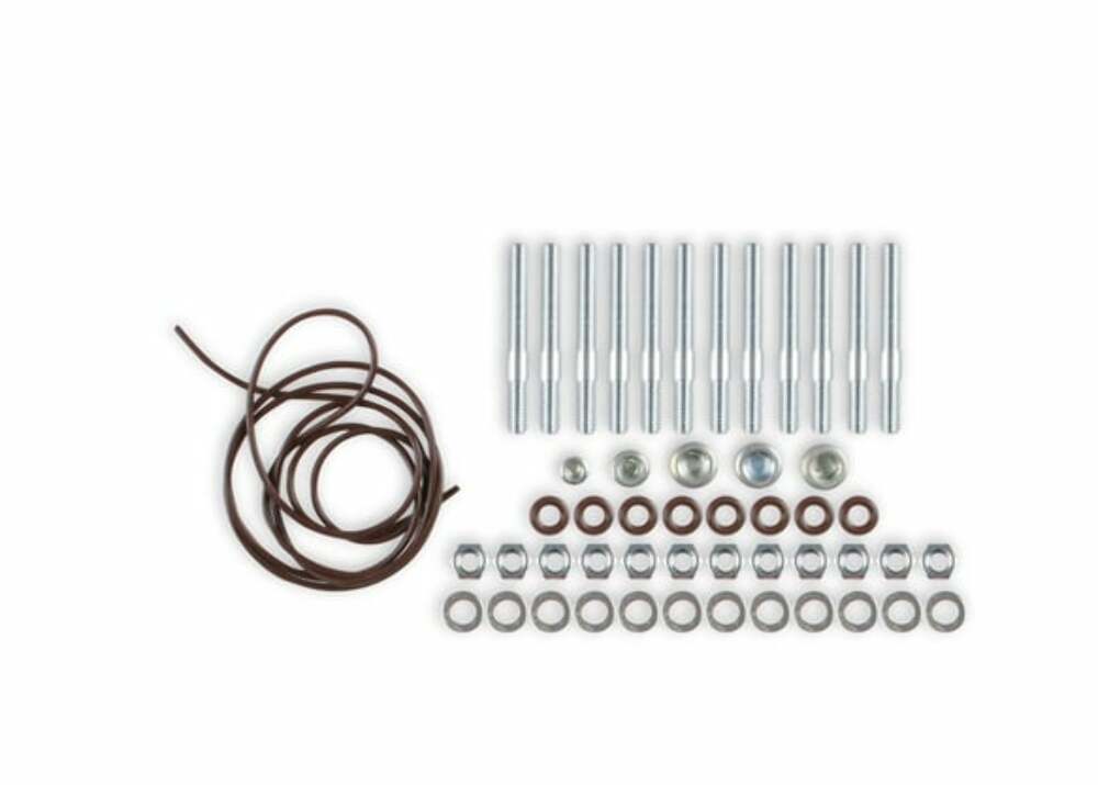 8.2 SBF Ford Hi-Ram EFI Manifold with Side Mount Top-Black - 300-306BK