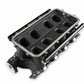 8.2 SBF Ford Hi-Ram EFI Manifold with Side Mount Top-Black - 300-306BK