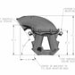 8.2 SBF Ford Hi-Ram EFI Manifold with Side Mount Top - 300-308