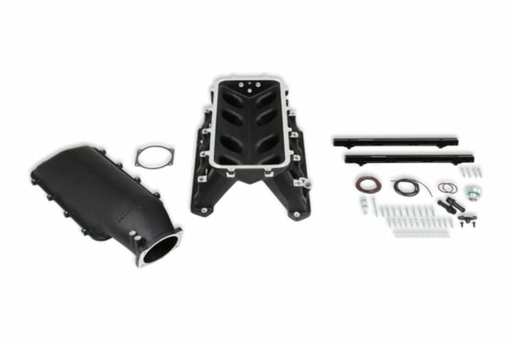 Holley GEN III HEMI Hi-Ram EFI Manifold BLACK -300-650BK
