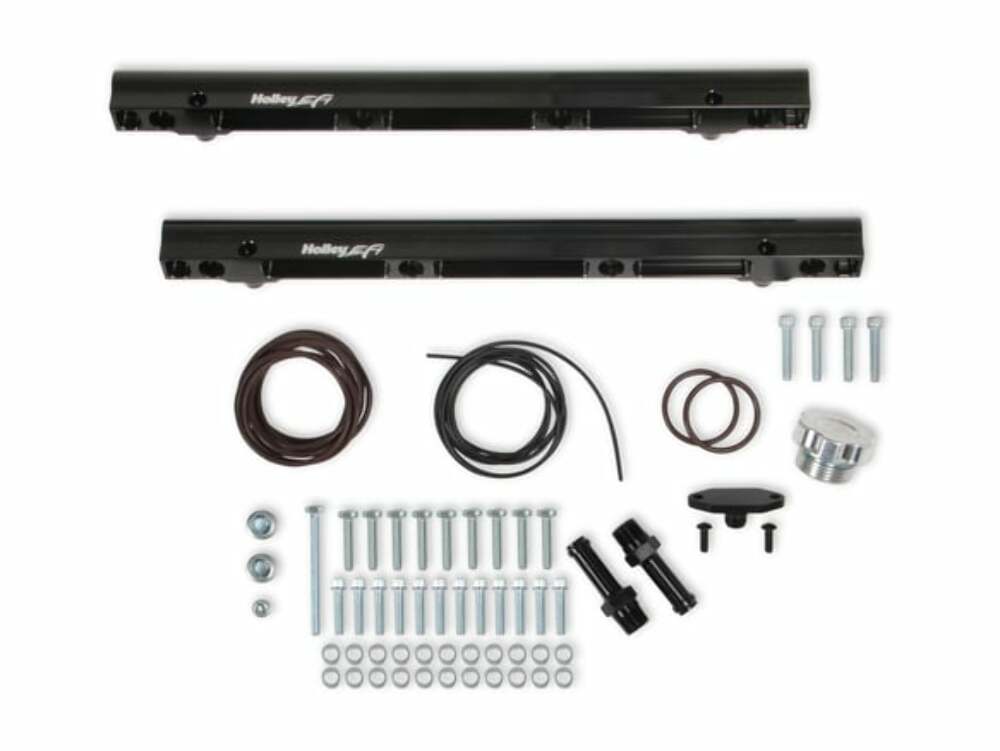 Holley GEN III HEMI Hi-Ram EFI Manifold BLACK - 300-651BK