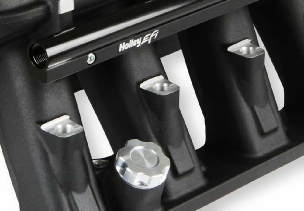 Holley GEN III HEMI Hi-Ram EFI Manifold BLACK - 300-651BK