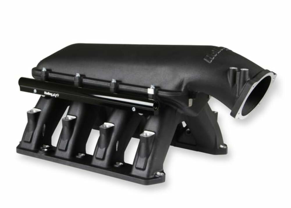 Holley GEN III HEMI Hi-Ram EFI Manifold BLACK - 300-651BK