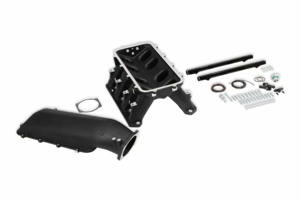 Holley GEN III HEMI Hi-Ram EFI Manifold BLACK - 300-651BK