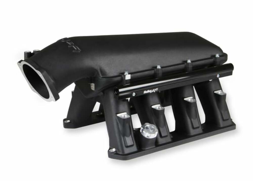Holley GEN III HEMI Hi-Ram EFI Manifold BLACK - 300-651BK