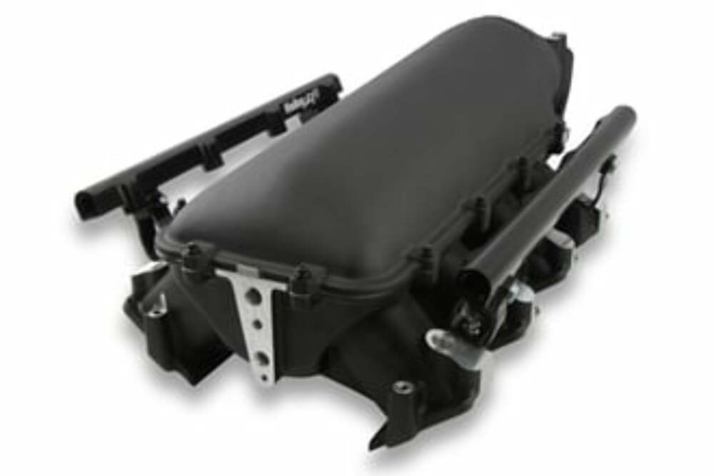 Holley Lo-Ram Manifold Kit Single Injector- Black - GM LS3/L92 300-679BK