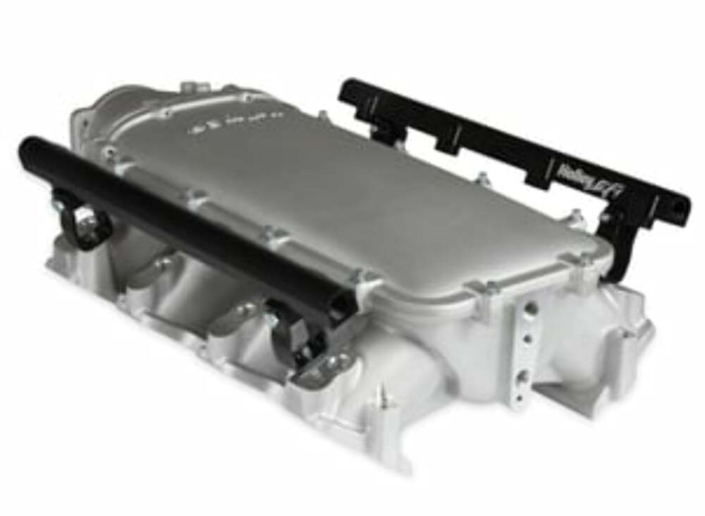 Holley Ultra Lo-Ram Manifold Kit Single Injector- Satin - GM LS3/L92 300-680