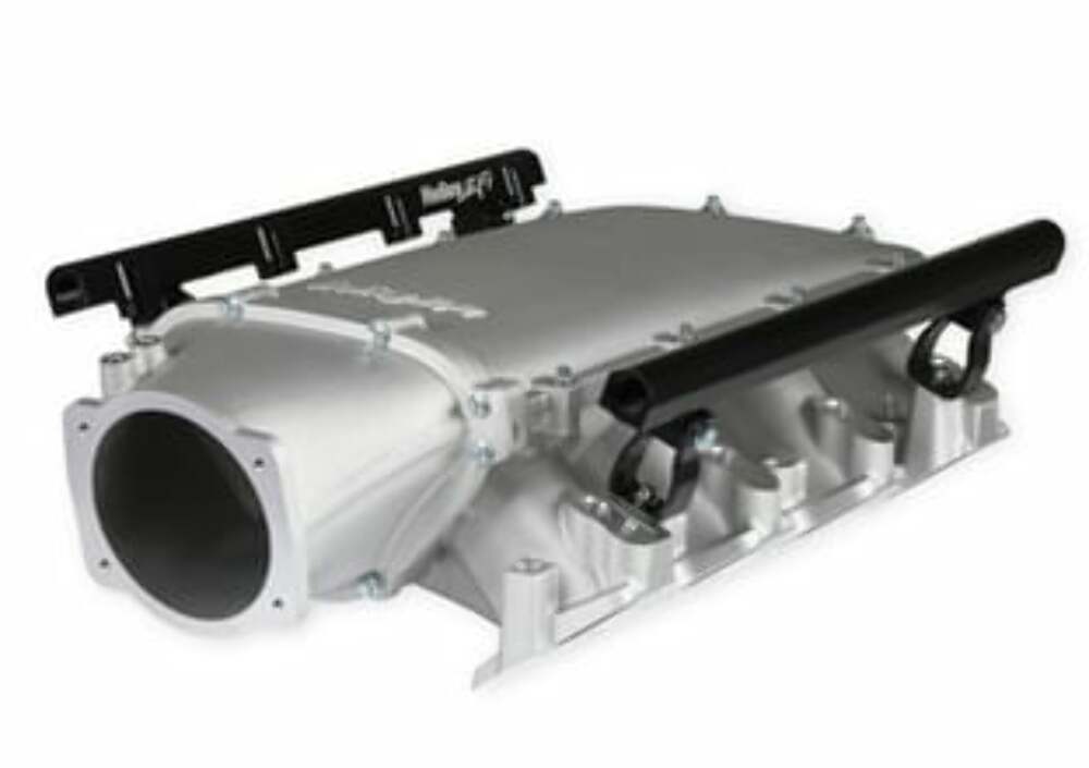 Holley Ultra Lo-Ram Manifold Kit Single Injector- Satin - GM LS3/L92 300-680