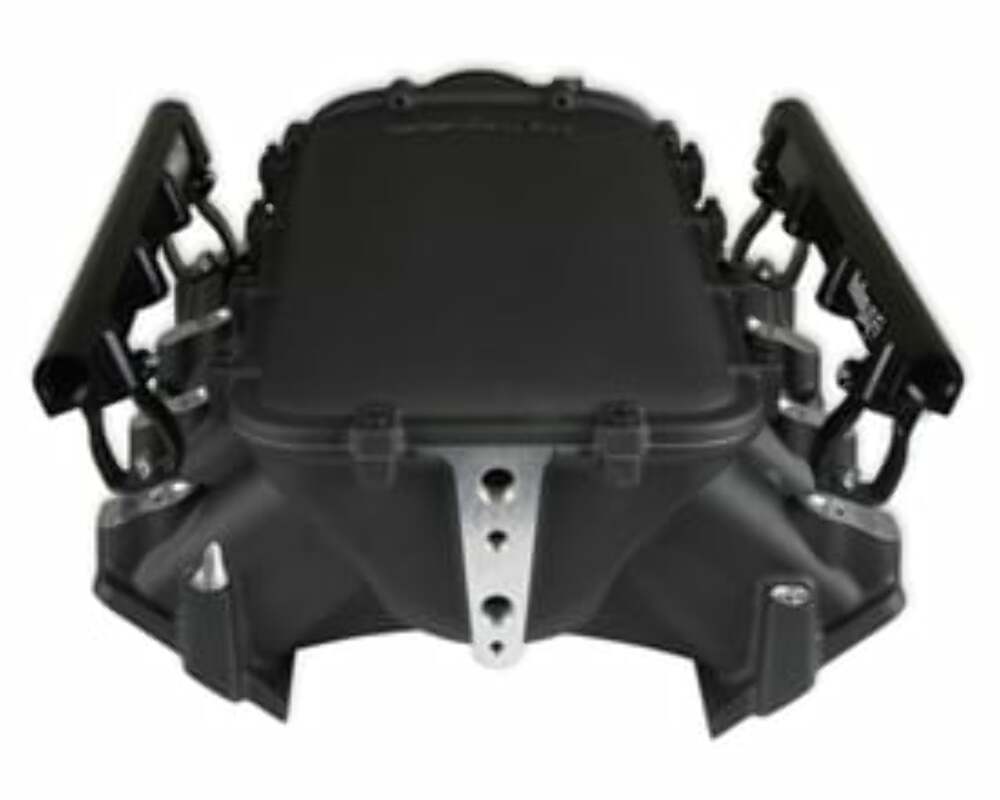 Holley Ultra Lo-Ram Manifold Kit Single Injector- Black - GM LS3/L92 300-680BK