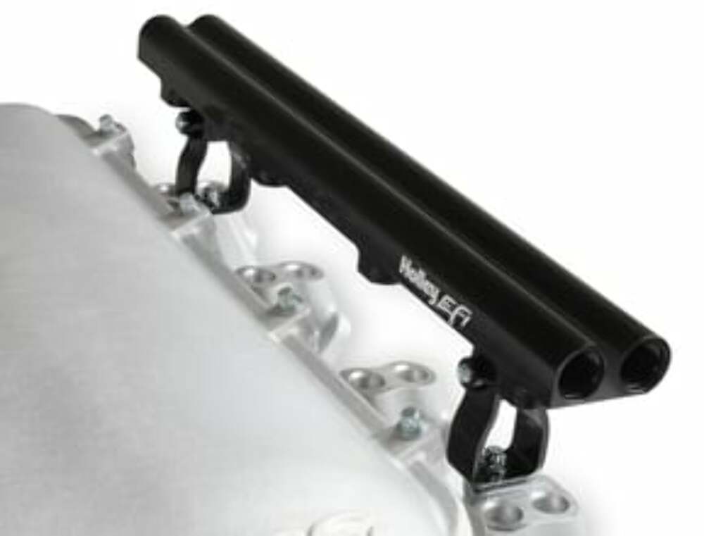 Holley Lo-Ram Manifold Base and Fuel Rails Dual Fuel Injector-GM LS3/L92 300-683