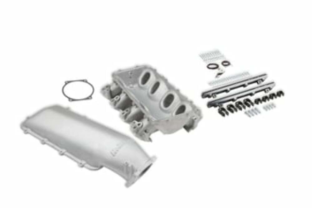 Holley Lo-Ram Manifold Base and Fuel Rails Dual Fuel Injector-GM LS3/L92 300-683