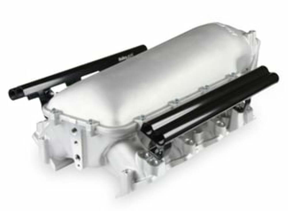 Holley Lo-Ram Manifold Base and Fuel Rails Dual Fuel Injector-GM LS3/L92 300-683