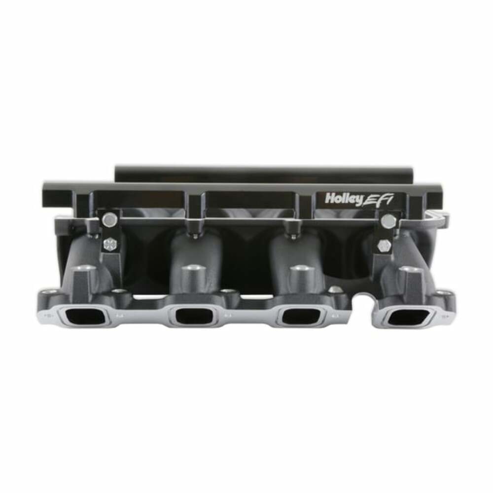 Loram Manifold Base &Port Inject Fuelrail-Gm Gen V Lt-Front-Feed-Black-300-713BK
