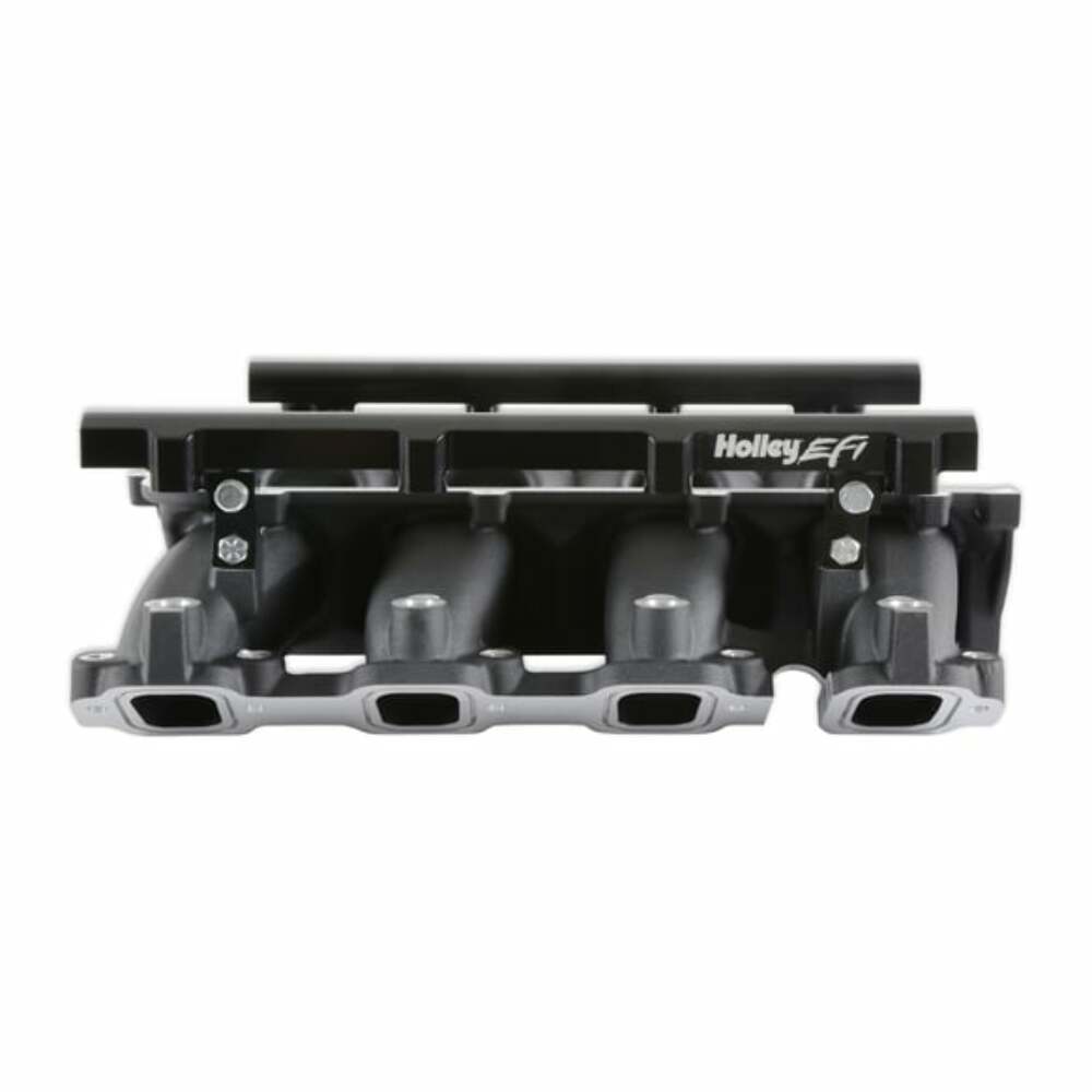 Loram Manifold Base &Port Inject Fuelrail-Gm Gen V Lt-Front-Feed-Black-300-713BK