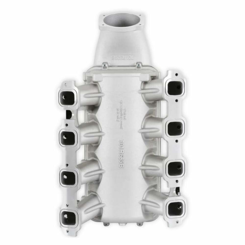 Lo-Ram Manifold Kit & Port Inject Fuel Rails-Gm Gen V Lt Top-Feed-Satin-300-718