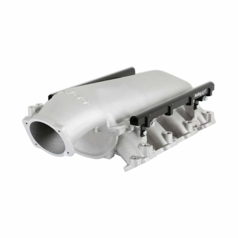 Lo-Ram Manifold Kit & Port Inject Fuel Rails-Gm Gen V Lt Top-Feed-Satin-300-718