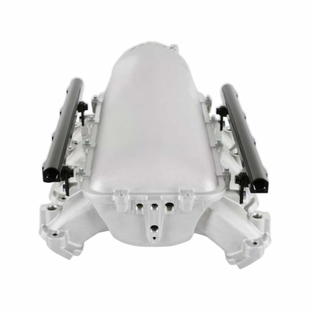 Lo-Ram Manifold Kit & Port Inject Fuel Rails-Gm Gen V Lt Top-Feed-Satin-300-718