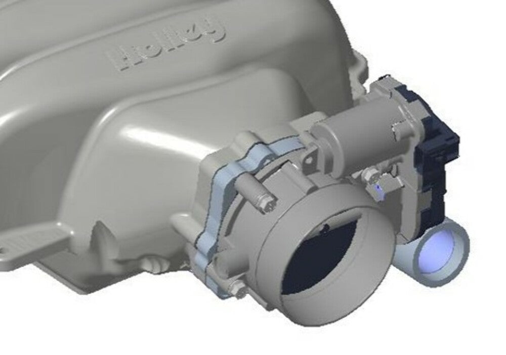 Holley Throttle Body Adapter - Ford 7.3L Low-Profile Intake Manifold 300-903