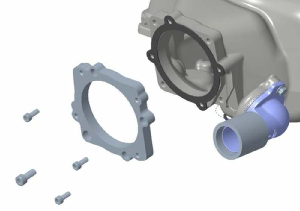 Holley Throttle Body Adapter - Ford 7.3L Low-Profile Intake Manifold 300-903