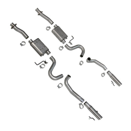 Fits 1986-04 Mustang GT LX Cobra Varitune Full Cat Back Exhaust w/ S/S Tips-3001 - Car Part People