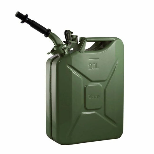 Steel Jerry Can, Gas Can, Fuel Can Original NATO 20L (5.3 Gallon)-Green 3008 - Tools and Tool Parts Car Part People