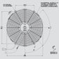 Spal Engine Cooling Fan 30100385; Low Profile 14 Single Electric