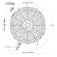 SPAL 14 Pull Type Curved Blade Radiator Cooling Fan-1865 CFM