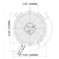 Spal Cooling Fan 30102044; High Performance Curved Blade 13 Single Electric
