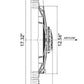 Electric Cooling Fan - High Performance - Dual 12 in Fan - Puller - 3168 CFM - C
