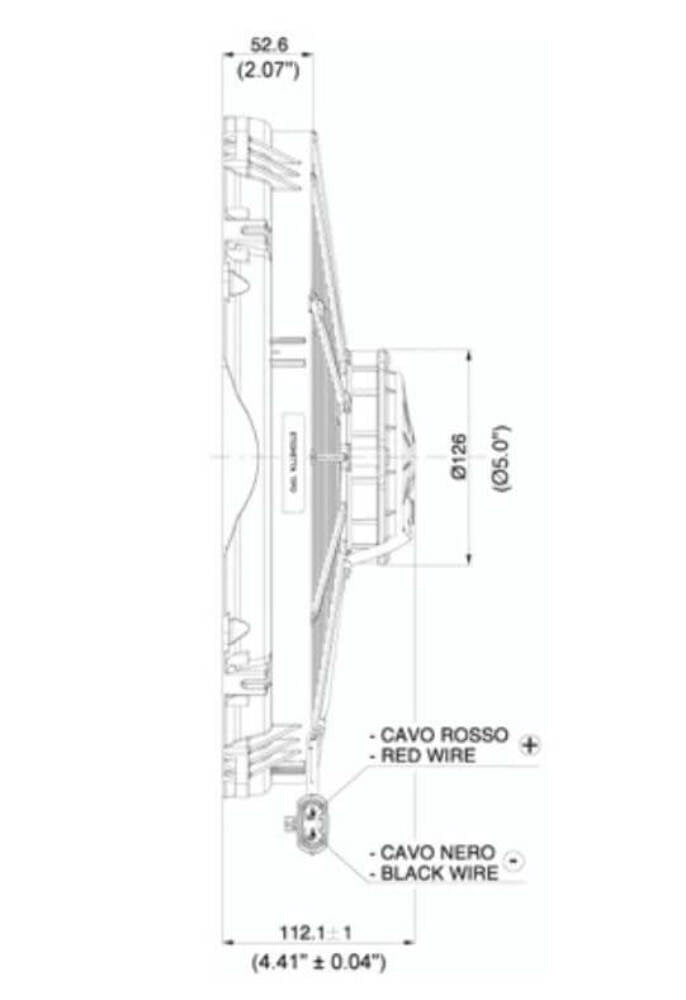 Spal USA 30102803 16’’ High Output (H.O.) Fan - Pull
