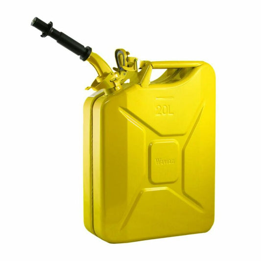 Wavian - Steel Jerry Can, Gas Can, Fuel Can 20L (5.3 Gallon)-Yellow 3011 - Tools and Tool Parts Car Part People