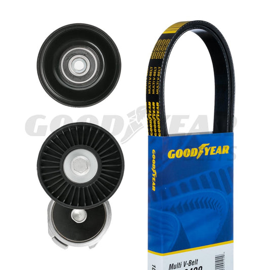 1996-2000 Dodge Caravan Serpentine Belt Drive Component Kit Goodyear 3013