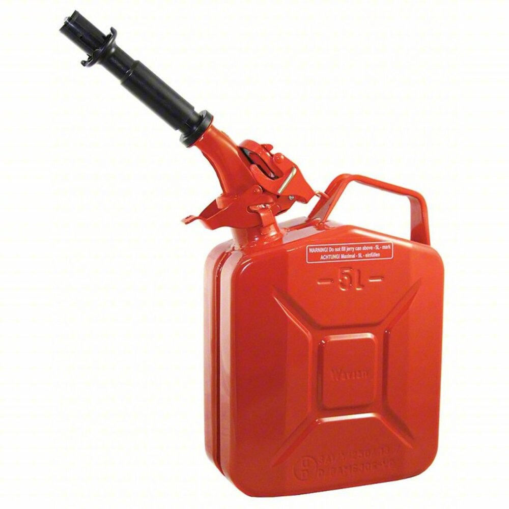 Wavian - Steel Jerry Can, Gas Can, Fuel Can 5L (1.3 Gallon)-Red 3015 - Tools and Tool Parts Car Part People